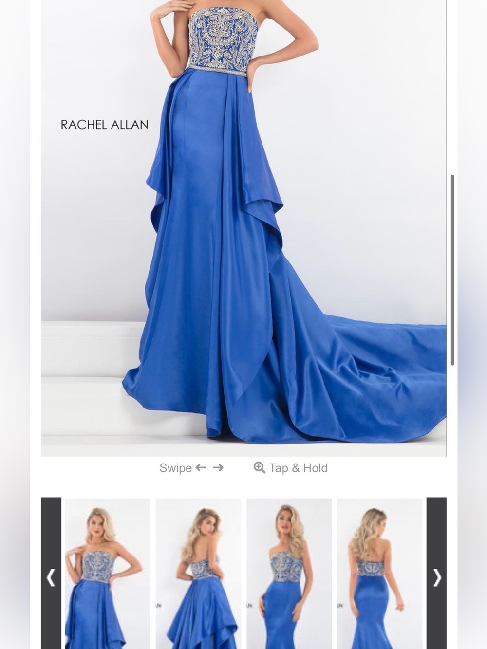 Rachel Allan Gown w/ Overskirt